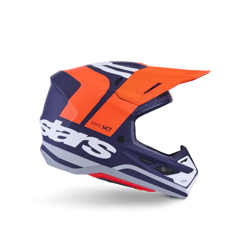 Helm Alpinestars SM7 CORE Orange Blue Matt