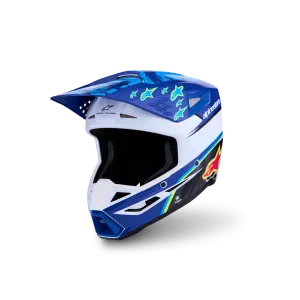 Casco Alpinestars SM3 Falcon Blue Wh Blk Pink Fl Yl Fl Gl