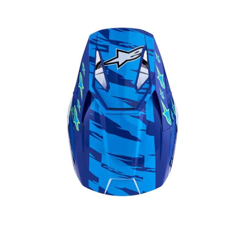 Casque Alpinestars SM3 Falcon Blue Wh Blk Pink Fl Yl Fl Gl