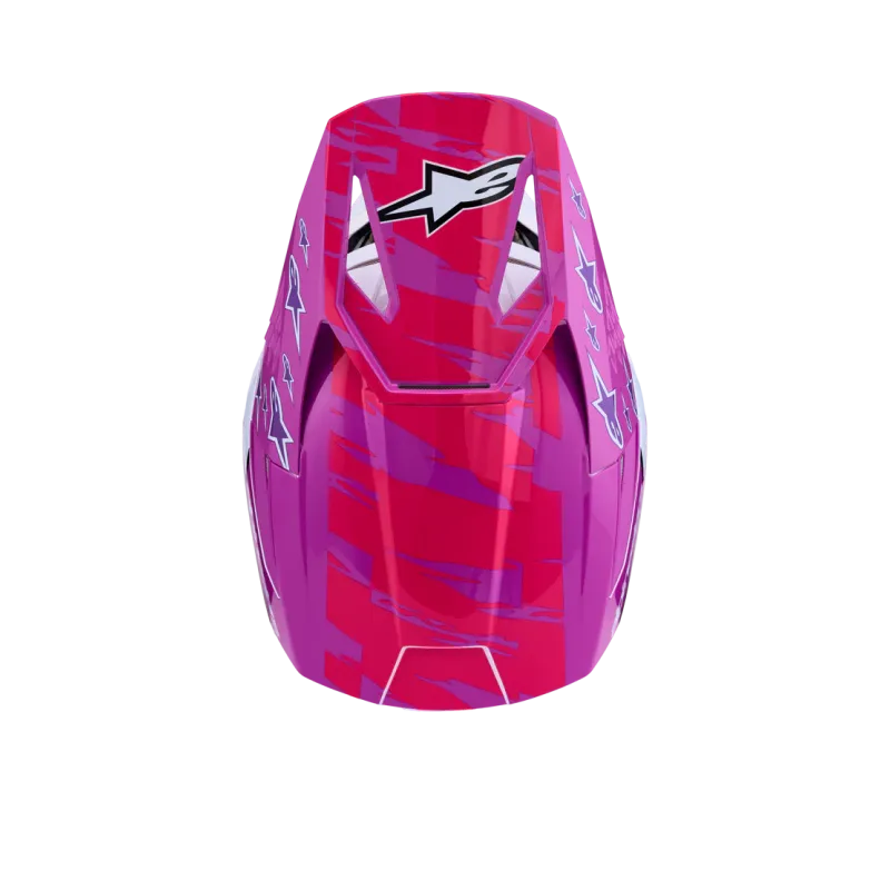 Casco Alpinestars SM3 Falcon Purple White Black Pink Fl Gl