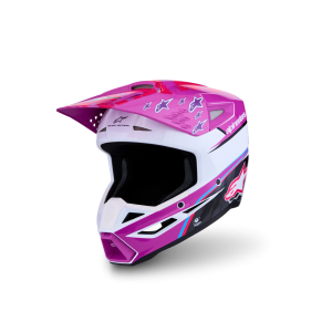 Helmet Alpinestars SM3 Falcon Purple White Black Pink Fl Gl