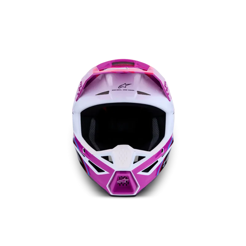 Casco Alpinestars SM3 Falcon Purple White Black Pink Fl Gl