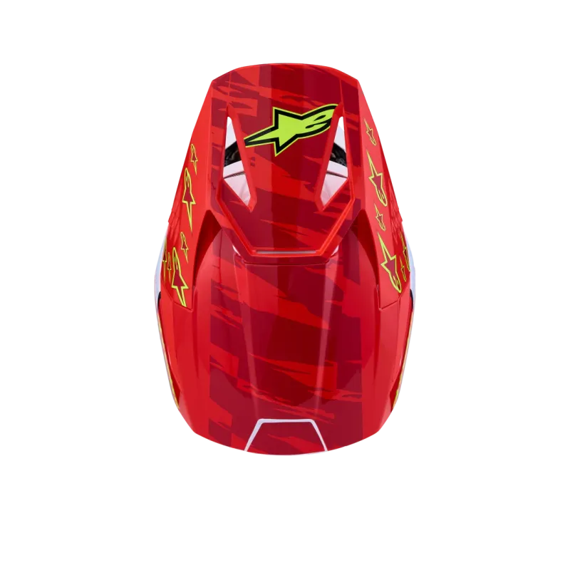 Helmet Alpinestars SM3 Falcon Red Fl White Blue Yl Fl Gl