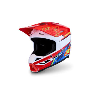 Casque Alpinestars SM3 Falcon Red Fl White Blue Yl Fl Gl