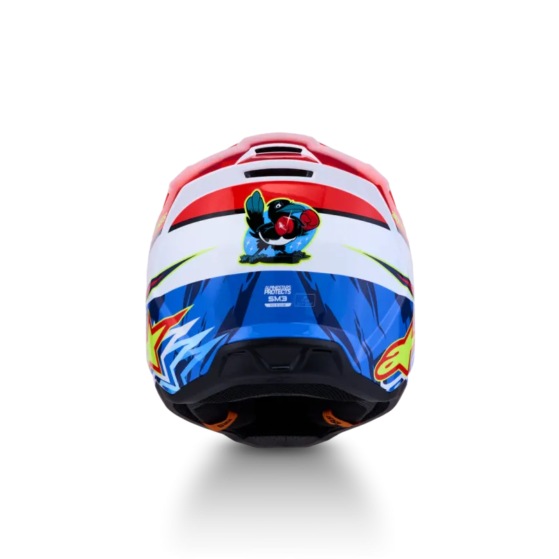 Helmet Alpinestars SM3 Falcon Red Fl White Blue Yl Fl Gl
