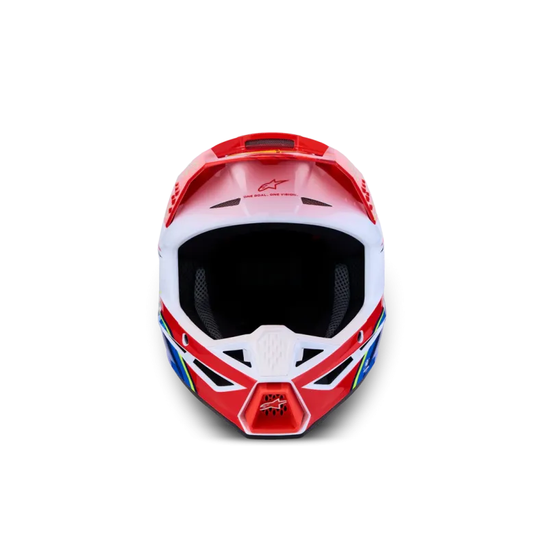 Helm Alpinestars SM3 Falcon Red Fl White Blue Yl Fl Gl