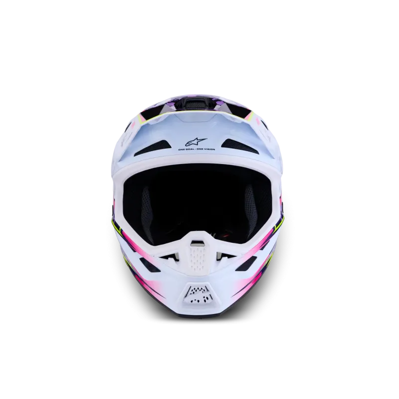 Casco Alpinestars SM7 Blaster Purple Pink White Glossy