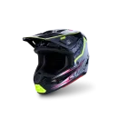Helm Alpinestars SM7 Blaster Black Gray Wh Yellow Fluo Glsy
