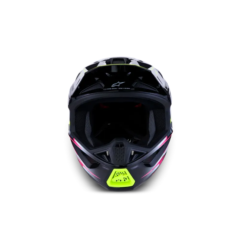 Casco Alpinestars SM7 Blaster Black Gray Wh Yellow Fluo Glsy