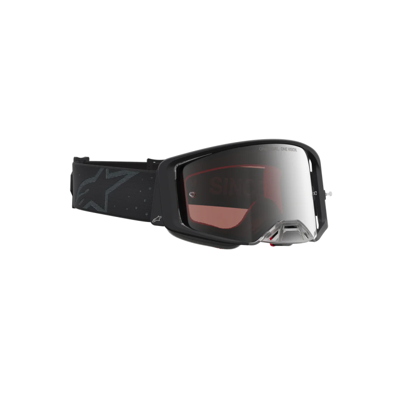 Masque motocross Alpinestars Supertech Cloak Black Mirror Silver