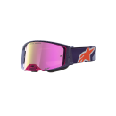 Maschera Motocross Alpinestars Supertech Hiten Purple Red Mirror Pink