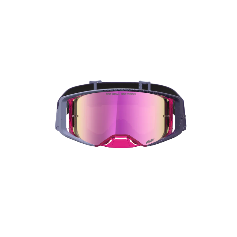 Maschera Motocross Alpinestars Supertech Hiten Purple Red Mirror Pink