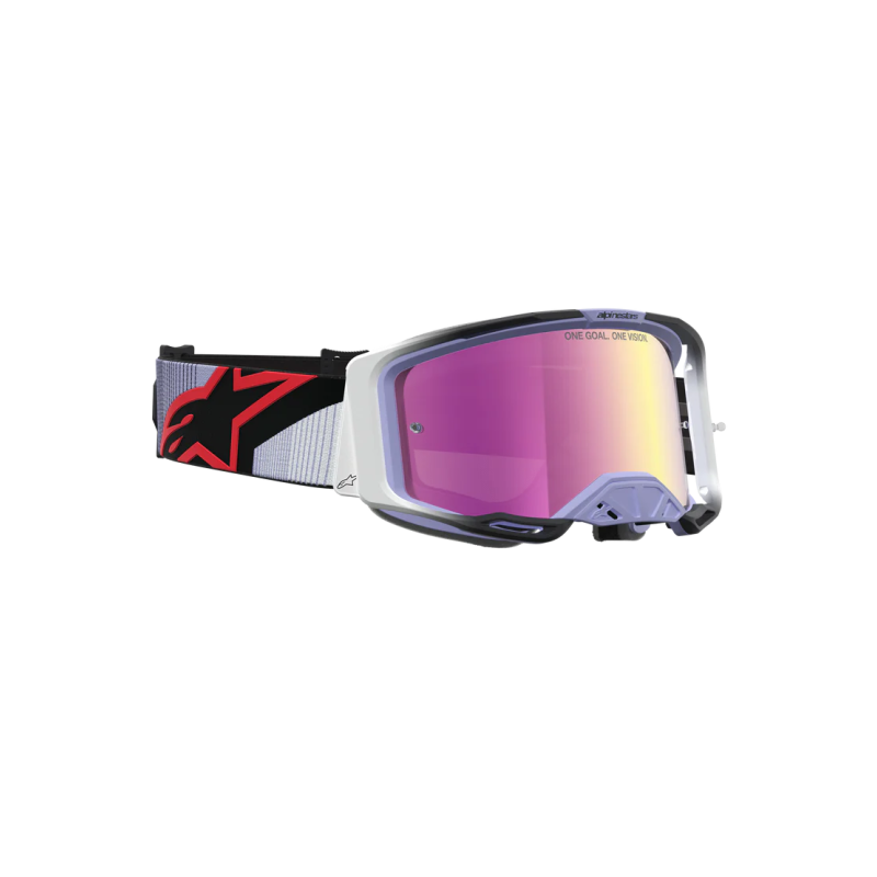 Maschera Alpinestars Vision 8 Maven Lavender Black Mirror Pink