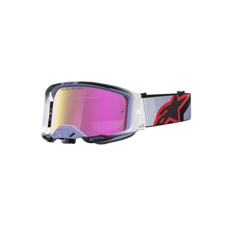 Maschera Alpinestars Vision 8 Maven Lavender Black Mirror Pink