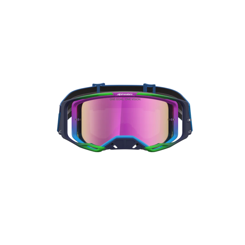 Maschera Alpinestars Vision 8 Maven Blithe Blue Purple Mirror Pink