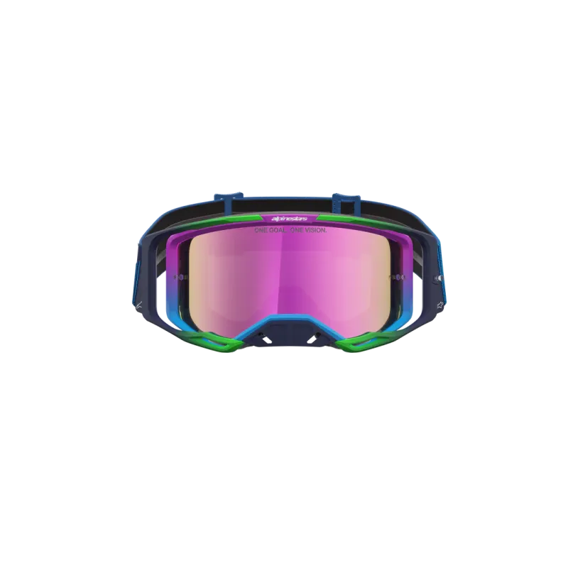 Mx Goggle Alpinestars Vision 8 Maven Blithe Blue Purple Mirror Pink