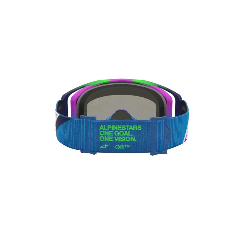 Mx Goggle Alpinestars Vision 8 Maven Blithe Blue Purple Mirror Pink