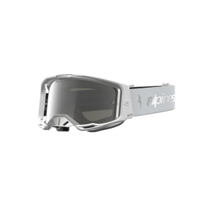 Mx Goggle Alpinestars Vision 8 Ambra White Silver Mirror Silver