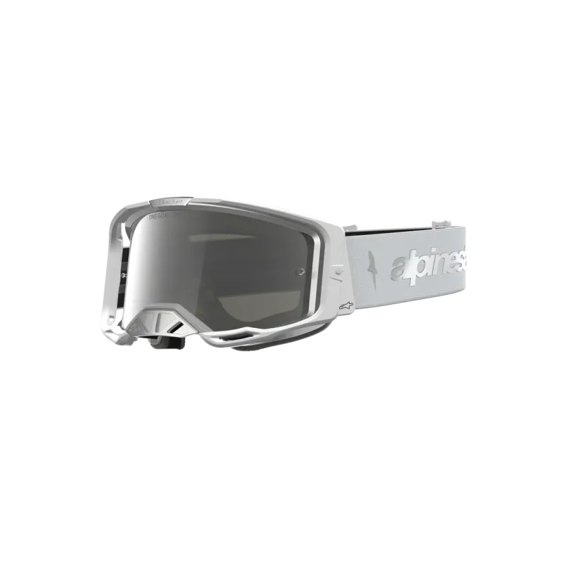 Masque Alpinestars Vision 8 Ambra White Silver Mirror Silver