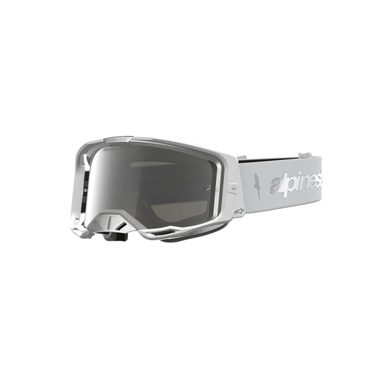 Mx Goggle Alpinestars Vision 8 Ambra White Silver Mirror Silver