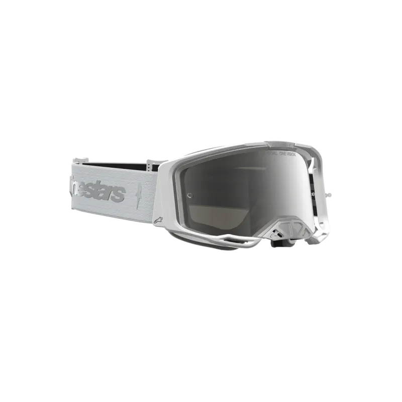 Masque Alpinestars Vision 8 Ambra White Silver Mirror Silver