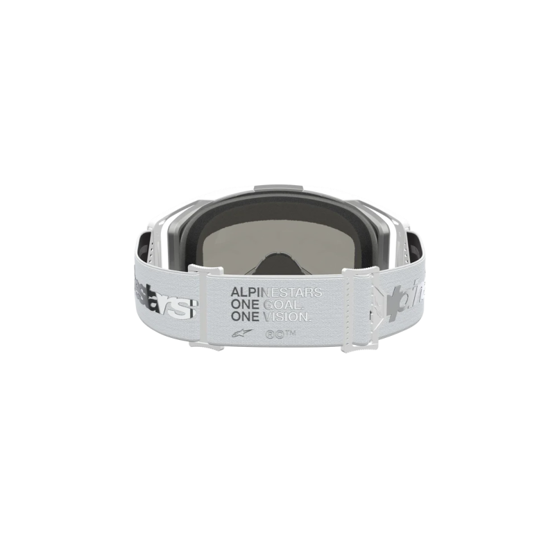 Mx Goggle Alpinestars Vision 8 Ambra White Silver Mirror Silver