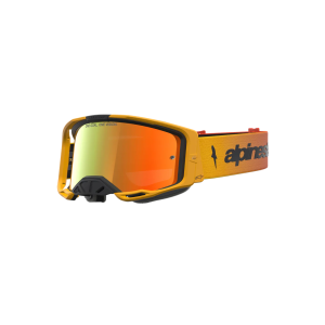 Crossbrille Alpinestars Vision 8 Ambra Fire Red Black Mirror Red