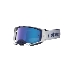 Masque Alpinestars Vision 8 Ambra Navy White Mirror Blue