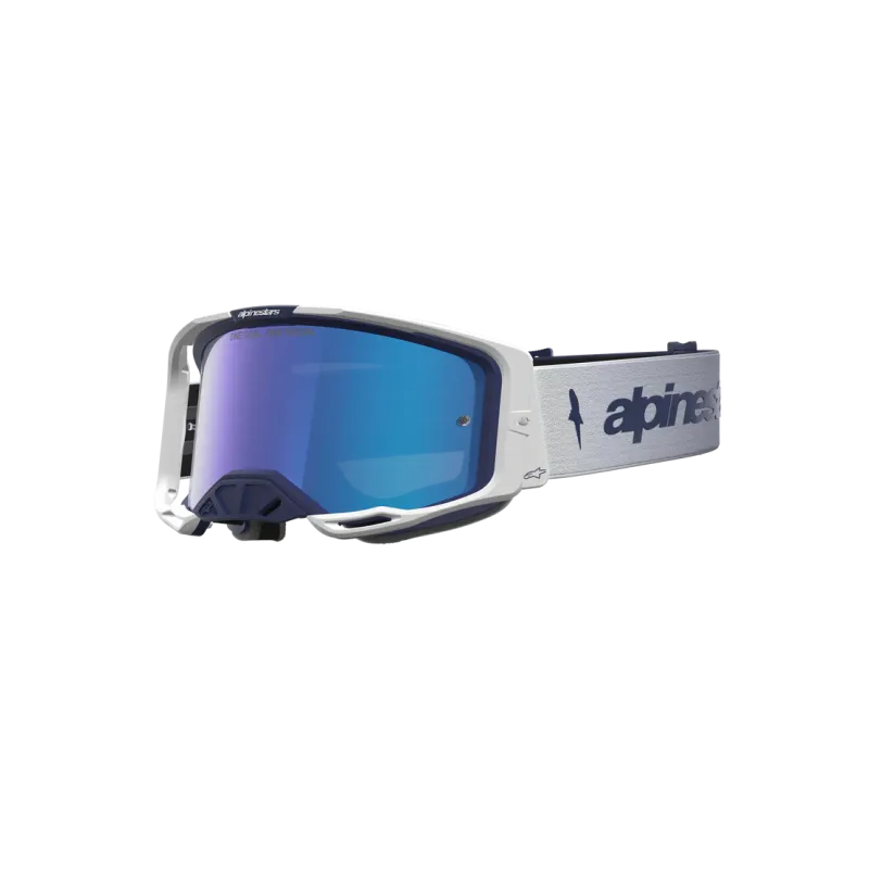 Mx Goggle Alpinestars Vision 8 Ambra Navy White Mirror Blue