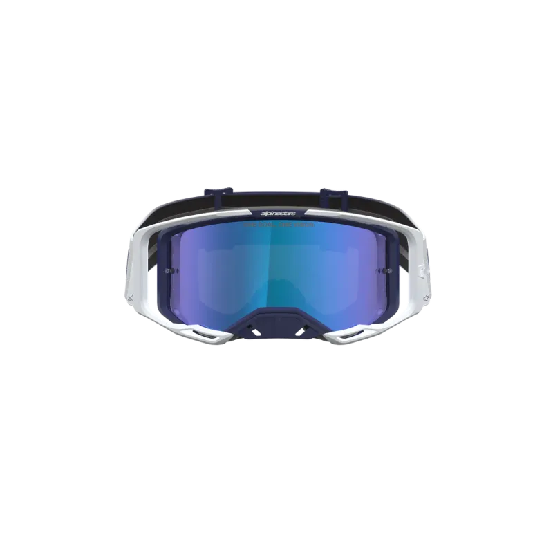 Mx Goggle Alpinestars Vision 8 Ambra Navy White Mirror Blue