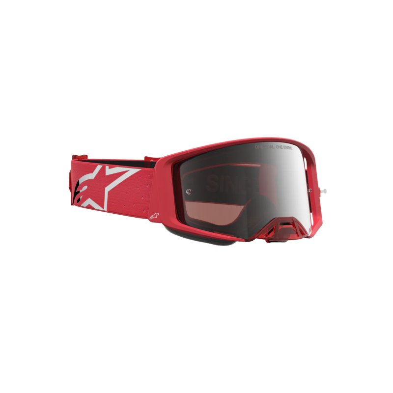 Masque Alpinestars Supertech Vesta Red Fluo Chrome Mirror Silver