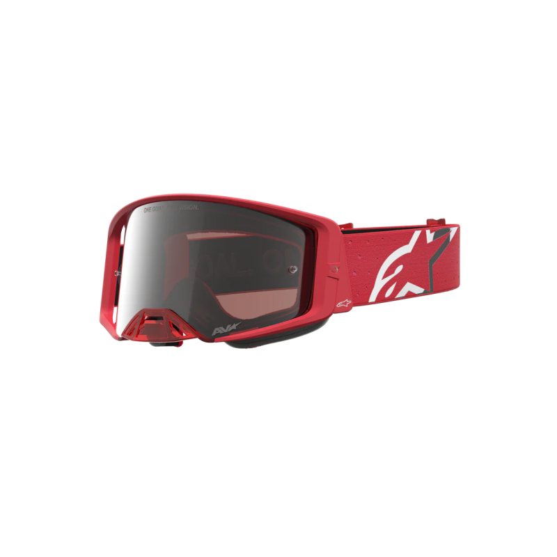 Masque Alpinestars Supertech Vesta Red Fluo Chrome Mirror Silver