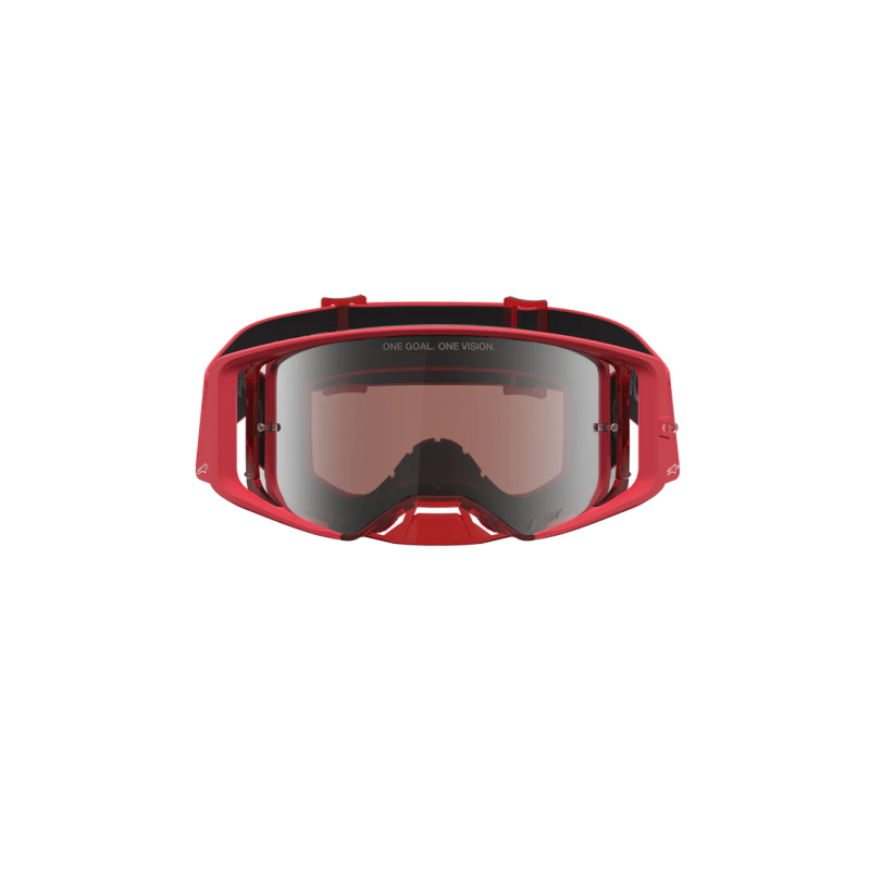 Masque Alpinestars Supertech Vesta Red Fluo Chrome Mirror Silver