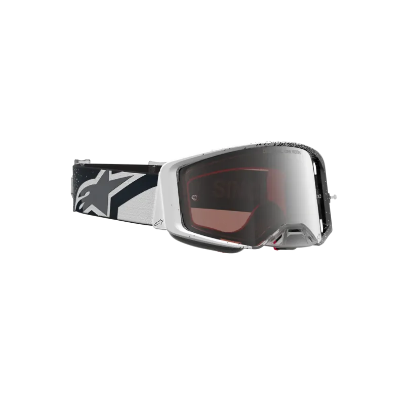Mx Goggle Alpinestars Supertech Hiten White Black Mirror Silver