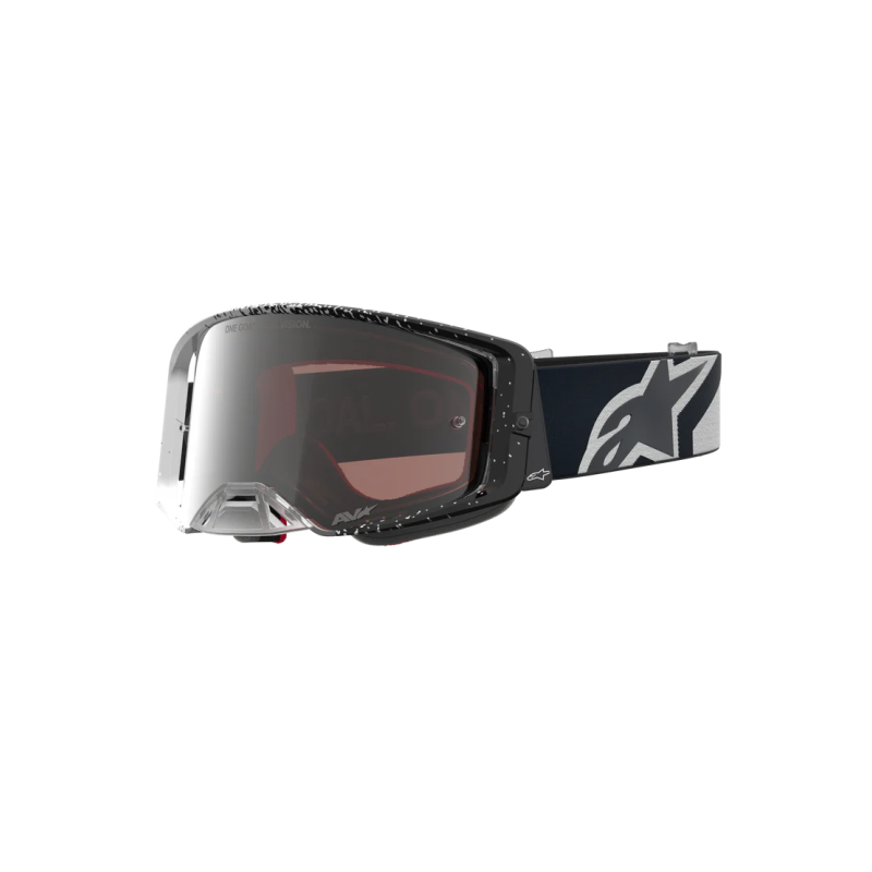 Masque motocross Alpinestars Supertech Hiten White Black Mirror Silver
