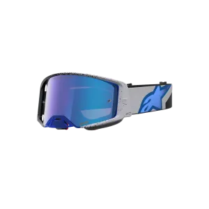 Mx Goggle Alpinestars Supertech Hiten Black Blithe Blue Mirror Blue