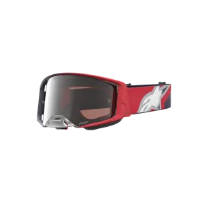 Motocross Masque Alpinestars Supertech Hiten Black Red Mirror Silver