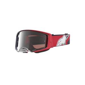 Crossbrille Alpinestars Supertech Hiten Black Red Mirror Silver