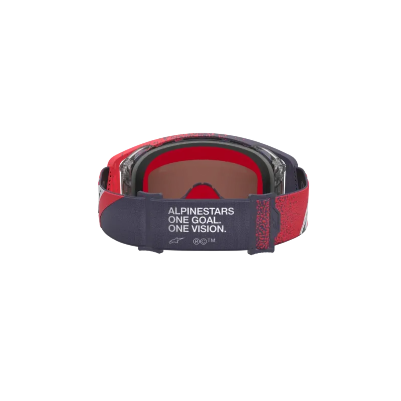 Mx Crossbrille Alpinestars Supertech Hiten Black Red Mirror Silver