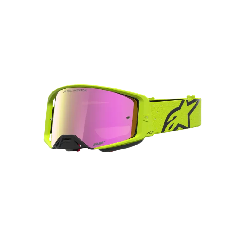 Mx Goggle Alpinestars Supertech Vesta Yellow Fluo Black Mirror Red