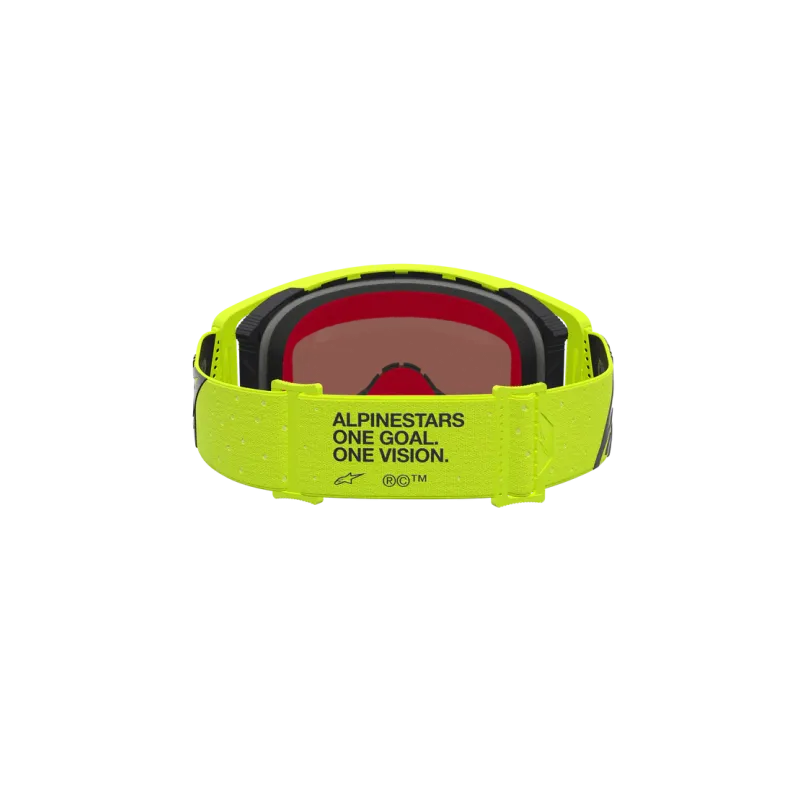 Maschera Alpinestars Supertech Vesta Yellow Fluo Black Mirror Red