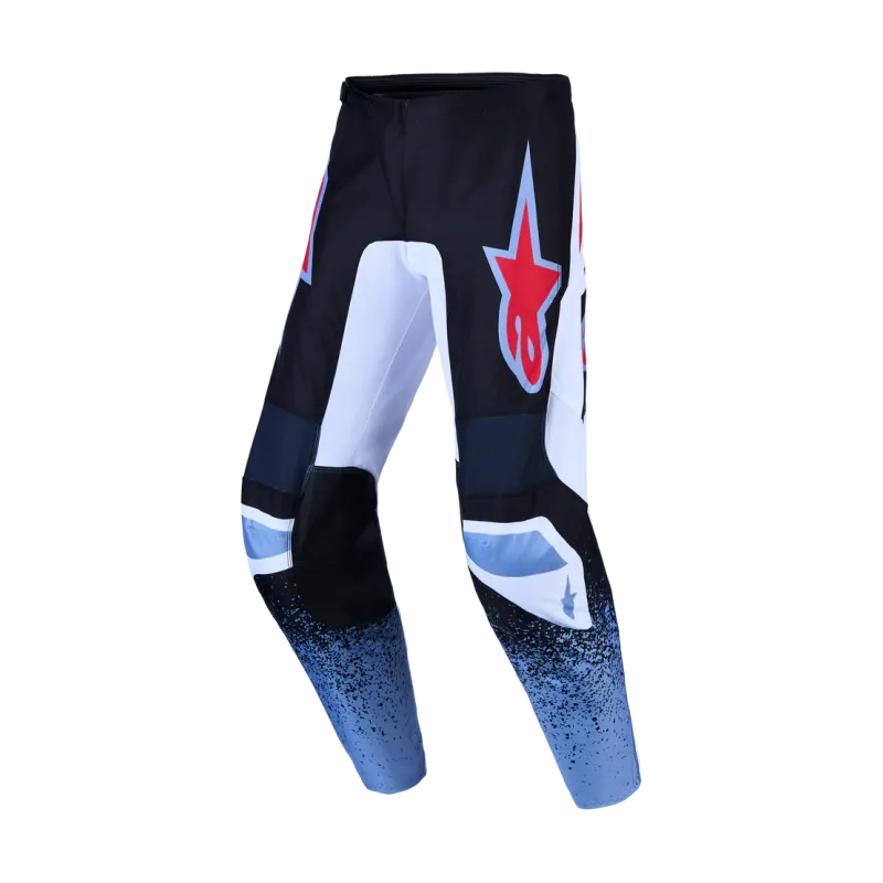 Cross Hose Alpinestars Fluid Drag Blk White Light Blue Red Fluo