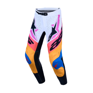Pantalone Alpinestars Supertech Dyna White Blithe Blue Black Purple