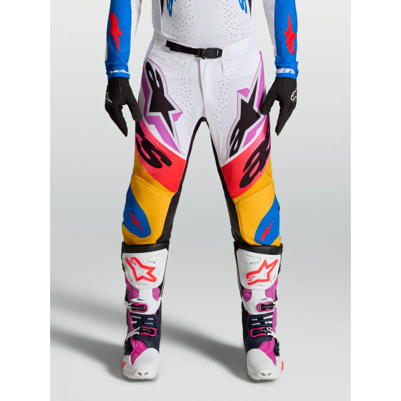 Crosshose Alpinestars Supertech Dyna White Blithe Blue Black Purple