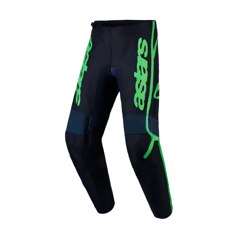 Pantalon Cross Alpinestars Fluid Apex V2 Deep Black Green Fluo