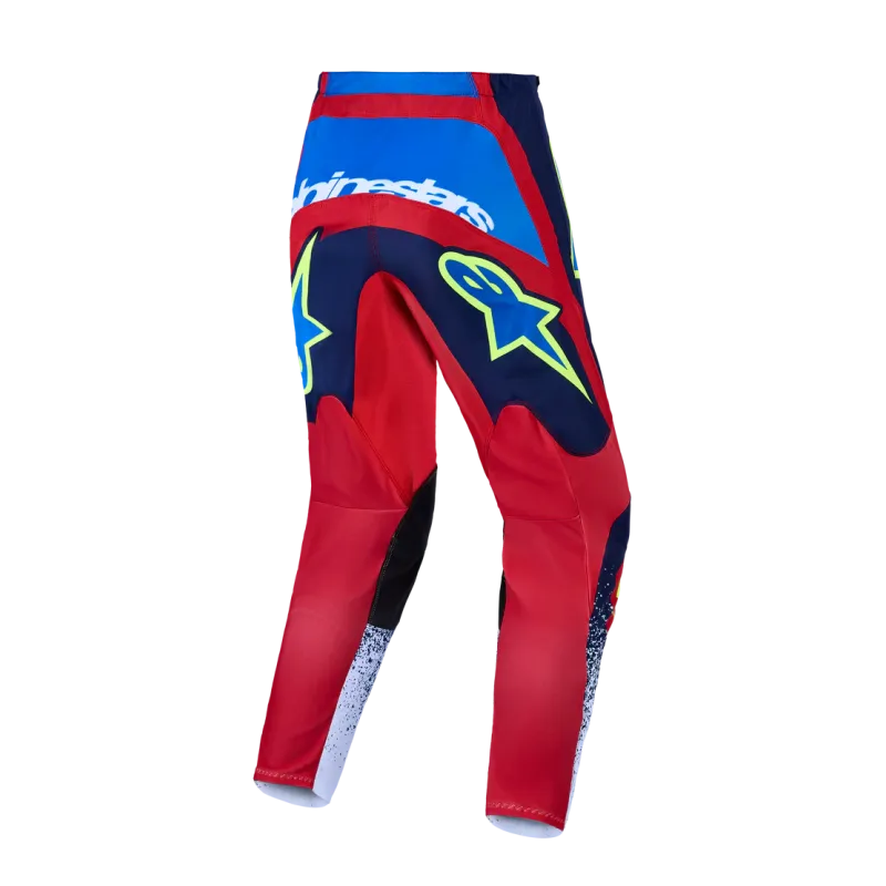 Pantalon Cross Alpinestars Fluid Drag Blue Navy Fire Red White