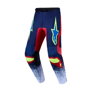 Pantalon Cross Alpinestars Fluid Drag Blue Navy Fire Red White