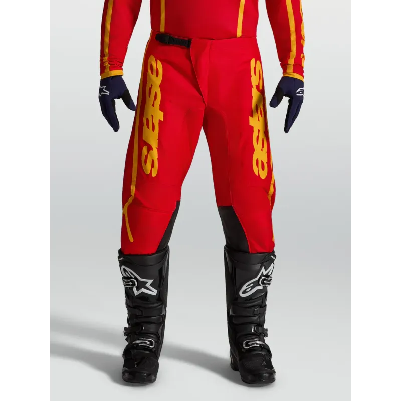 Pantalon Cross Alpinestars Fluid Apex V2 Fire Red Gold