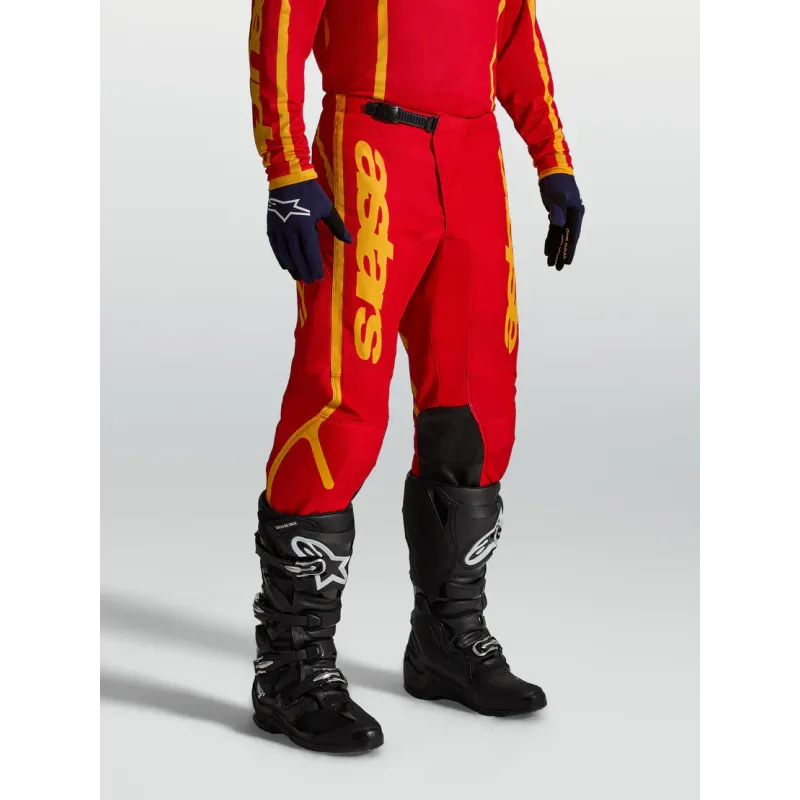 Pantalon Cross Alpinestars Fluid Apex V2 Fire Red Gold