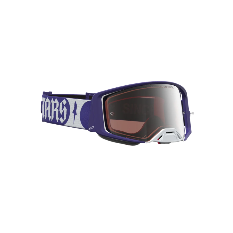 Mx Goggle Alpinestars Supertech Atrox Deep Blue White Mirror Silver